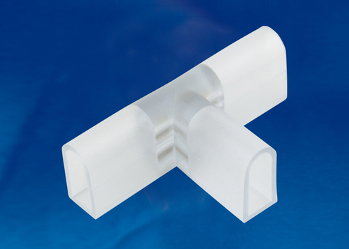 UTC-K-32/N21 CLEAR 010 POLYBAG Соединитель контактный Т-образный для светодиодных лент ULS-N21 NEON 220В, 8x16мм, 2 контакта. Цвет прозрачный, 10 штук