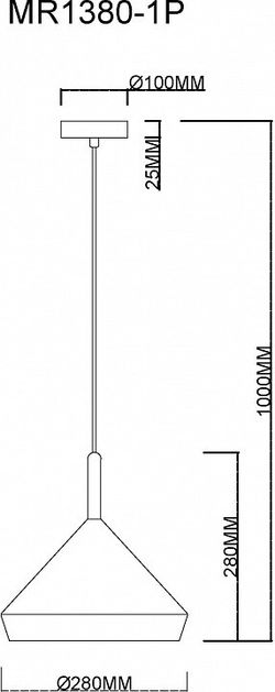 Подвесной светильник MyFar Adele MR1380-1P