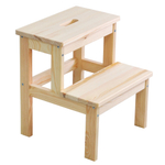 Табурет деревянный Беквэм из массива сосны, степ-стул переносной с ручкой