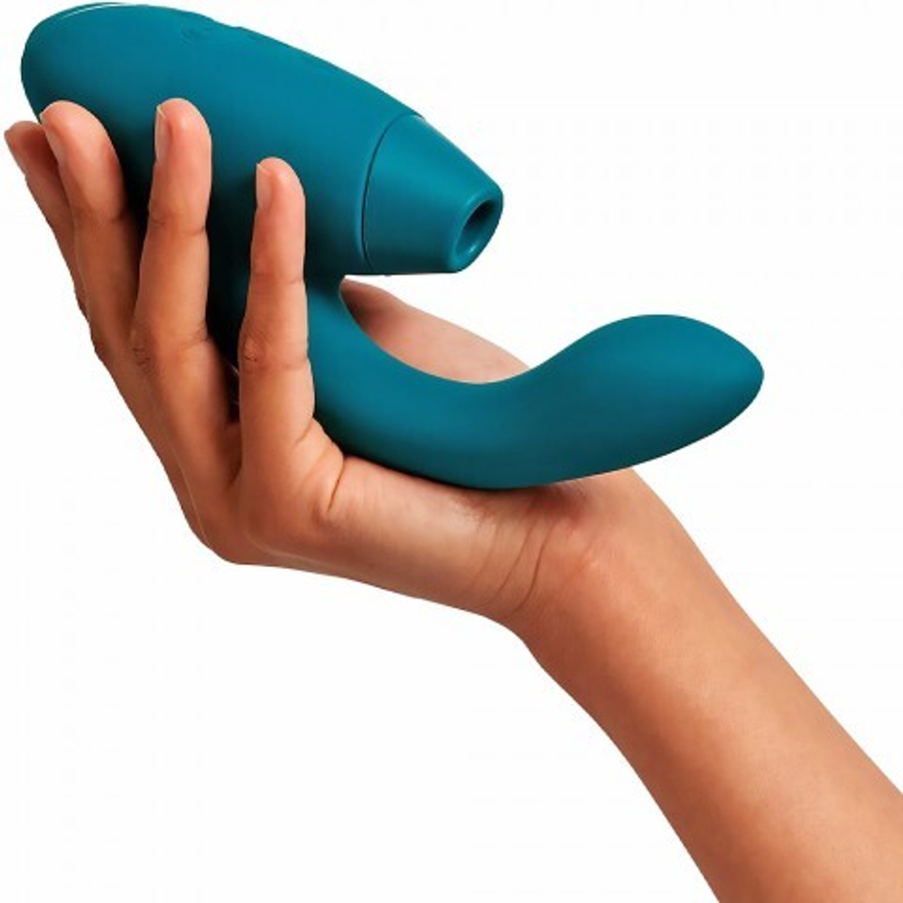 Cтимулятор клитора и точки G Womanizer DUO 2, бирюзовый