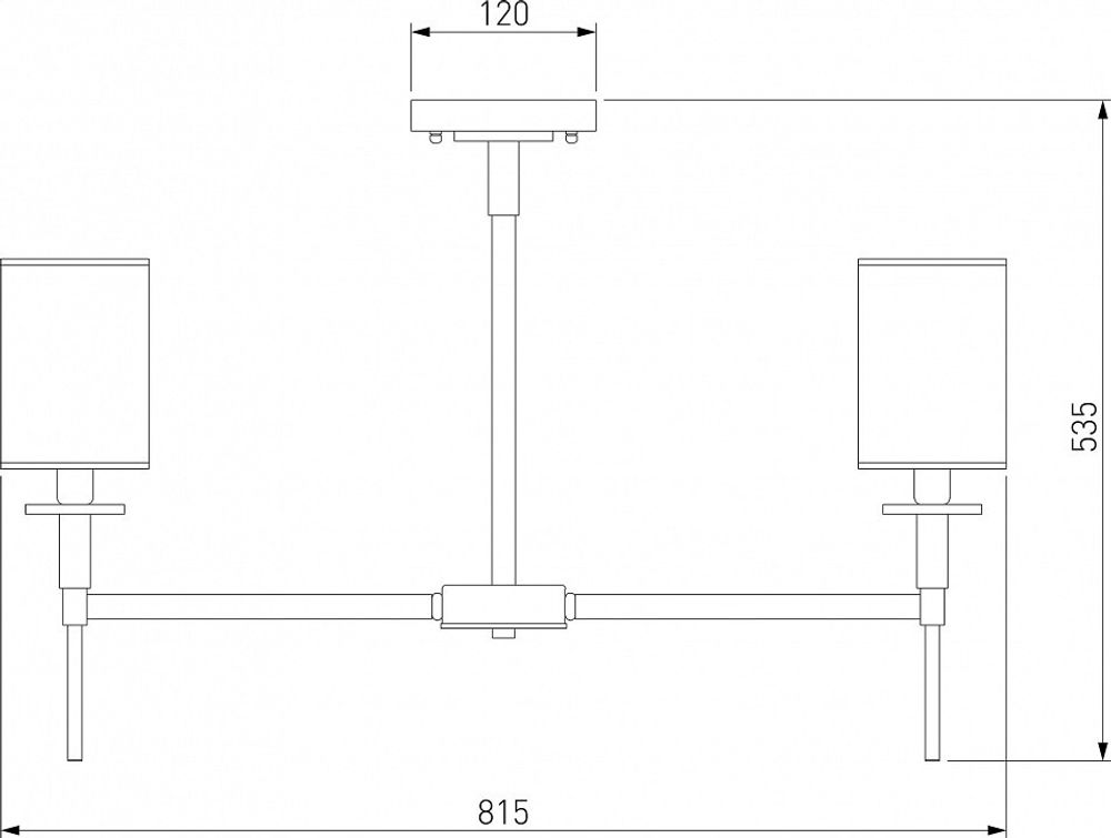 Люстра на штанге Eurosvet Brielle 60132/8 хром
