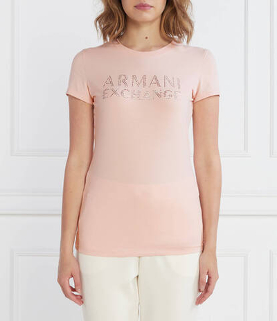 Футболка Armani Exchange - пудро-розовый(6RYT36 YJC7Z)