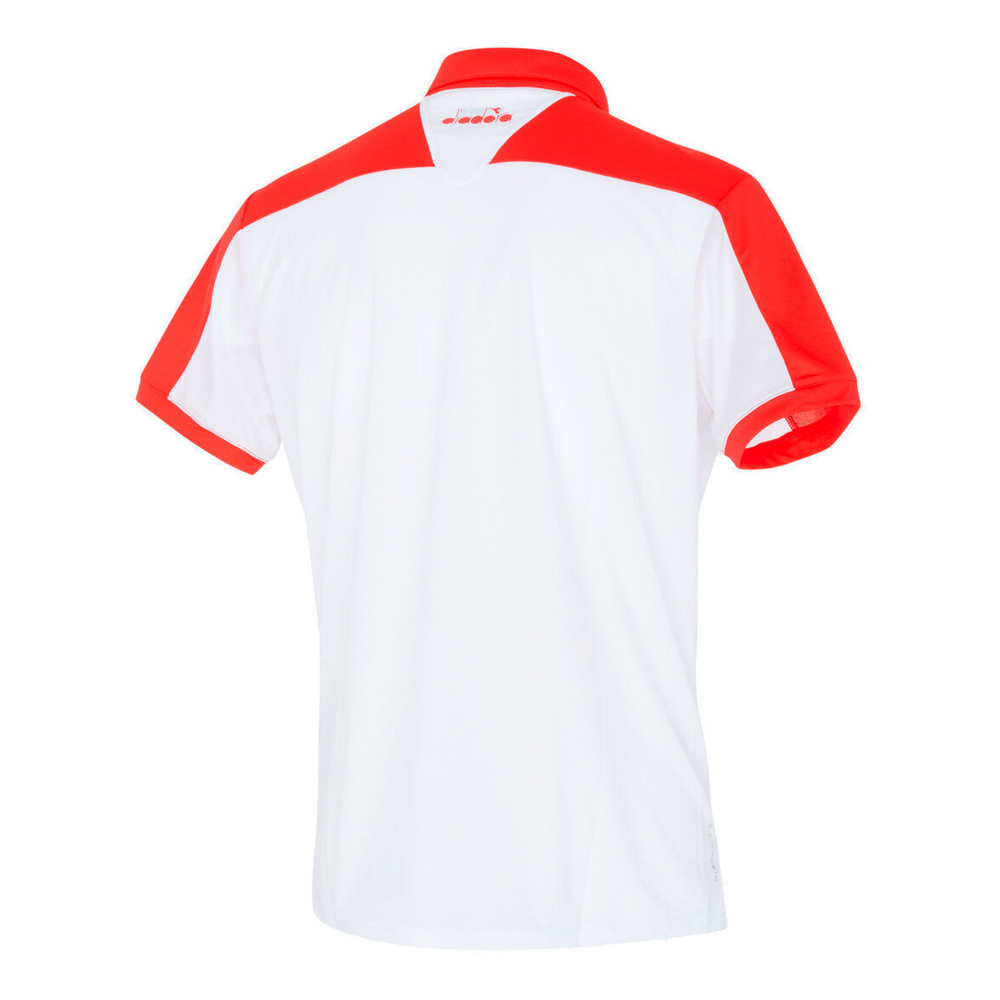 Мужское теннисное поло Diadora Court Polo Men - White, Red