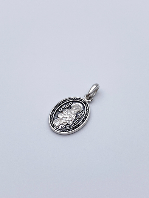 Образок из серебра/Чернение/С подвижным ухом/Ксения