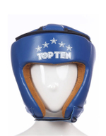 Шлем открытий c крестом на голове синий top ten