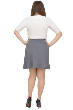 Расклешенная юбка 1981опа, серый #184Са011981опа