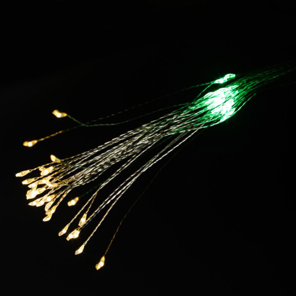 Светодиодная новогодняя гирлянда ЭРА ENIS-90M подвесной светильник Салют мультиколор 90 led 2*AA