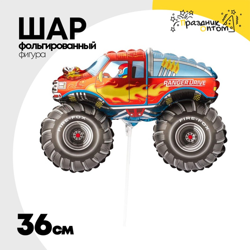 Шар Фольгированный Внедорожник красный (Красный)