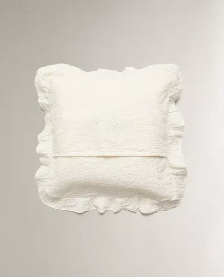 ZARA HOME ДЕТСКАЯ НАВОЛОЧКА ИЗ РЕЛЬЕФНОЙ ТКАНИ, ВАНИЛЬНЫЙ