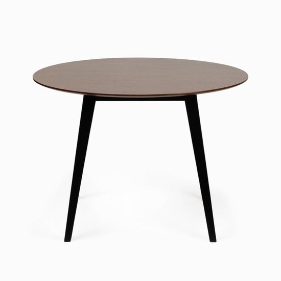 Обеденный стол Platon диаметр 107 ножки дуб, столешница шпон ясеня