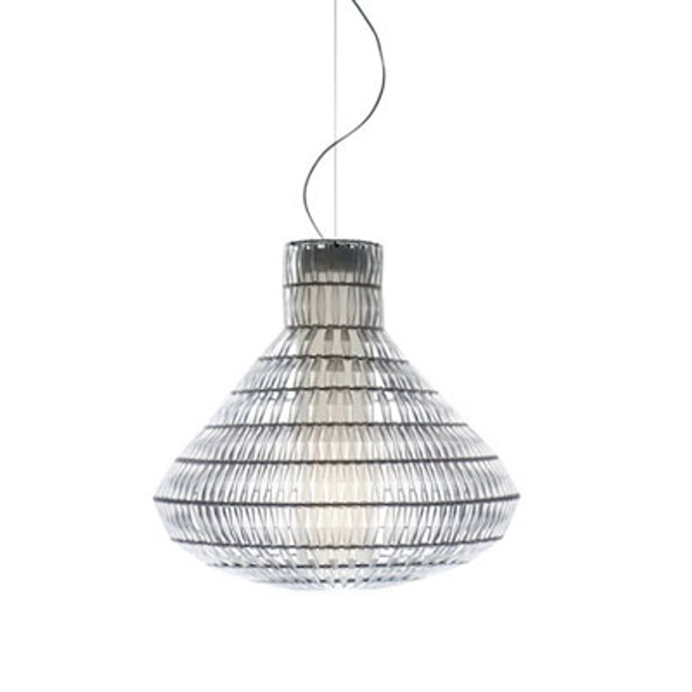 Pendant design lamp  Tropico Bell by Foscarini (Clear)