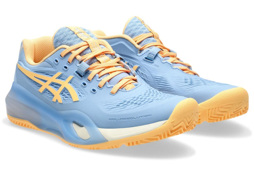 Женские кросовки для Padel Asics Gel-Resolution X Padel - stone wash/orange glow