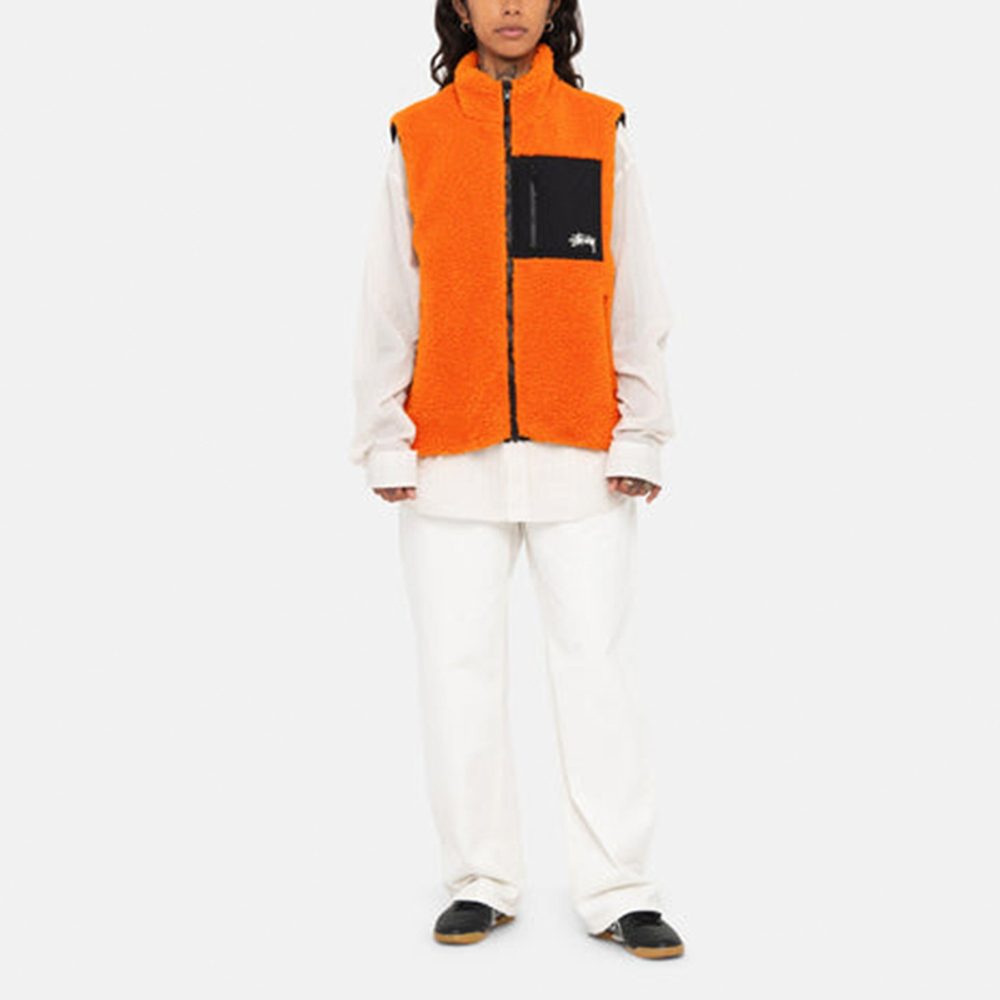 Куртки Stussy FW23 SHERPA REVERSIBLE VEST, 118528