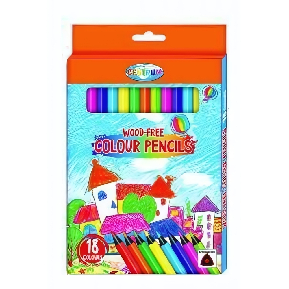 Карандаши 18цв. трехгранные, 17,7см (ЦентрумЛенд)