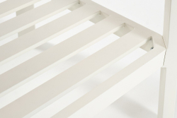 Кофейный стол из алюминия CONCORDE белый