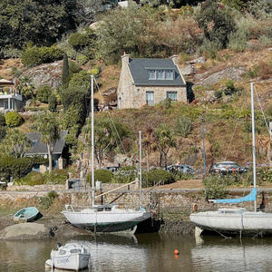 Кошелек Pont Aven из кожи теленка, голубого цвета с аппликацией