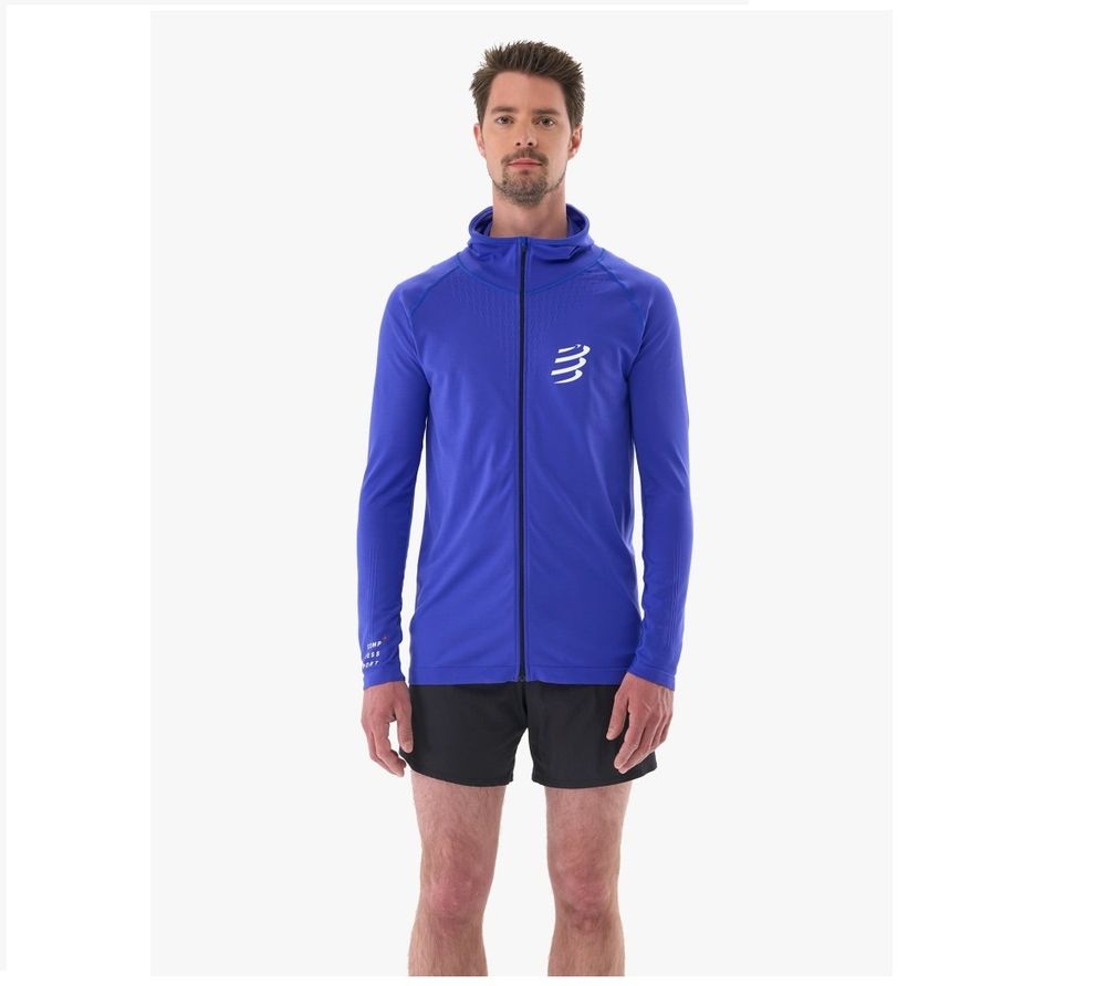 Лонгслив 3D Thermo Seamless Zip Dazz Blue