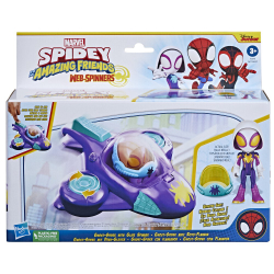 Hasbro Spidey Amazing Friends - фигурка супергероя Призрачного Паука + транспортное средство Glide Spinner F7254 / артикул   F6775 F7254  / GTIN 5010996139221