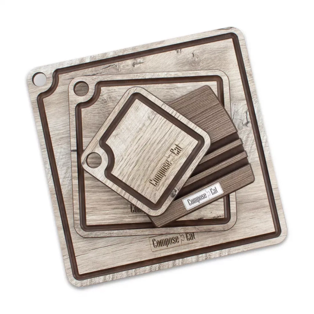 Набор подставок для горячего 3шт ComposeEat ProFashion дуб светлый