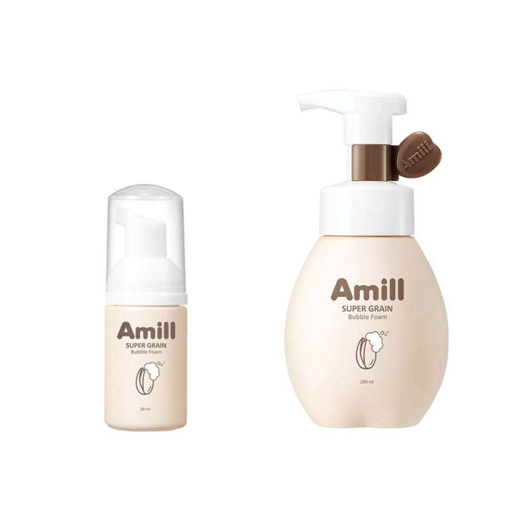 Amill Super Grain Bubble Foam пузырьковая пенка для умывания с зерновыми экстрактами