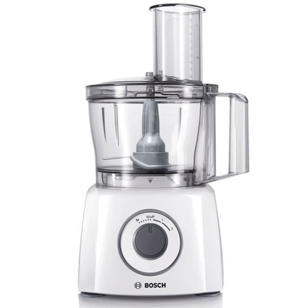 Кухонный комбайн BOSCH MCM3110W, 800 Вт, 2 скорости, 3 насадки, белый