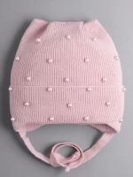 Шапка для девочки с ушками осенняя