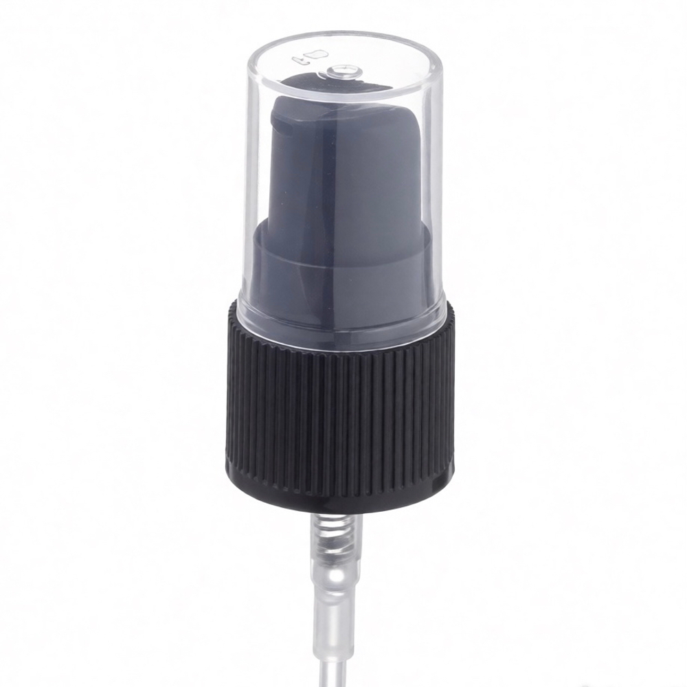 SALE Дозатор 18 для крема Чёрный рифленый (ДОЗ18-КРЕМ-черн-риф)