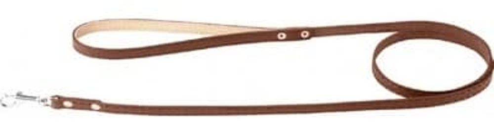 Поводок одинарный, непрошитый (ширина 20мм, длина 122см) коричневый (Collar)