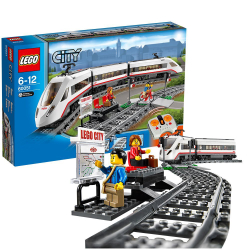 LEGO City: Скоростной пассажирский поезд 60051 — High-speed Passenger Train — Лего Сити Город