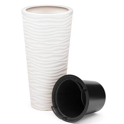 Кашпо Оазис 43л со вставкой 10л, белый