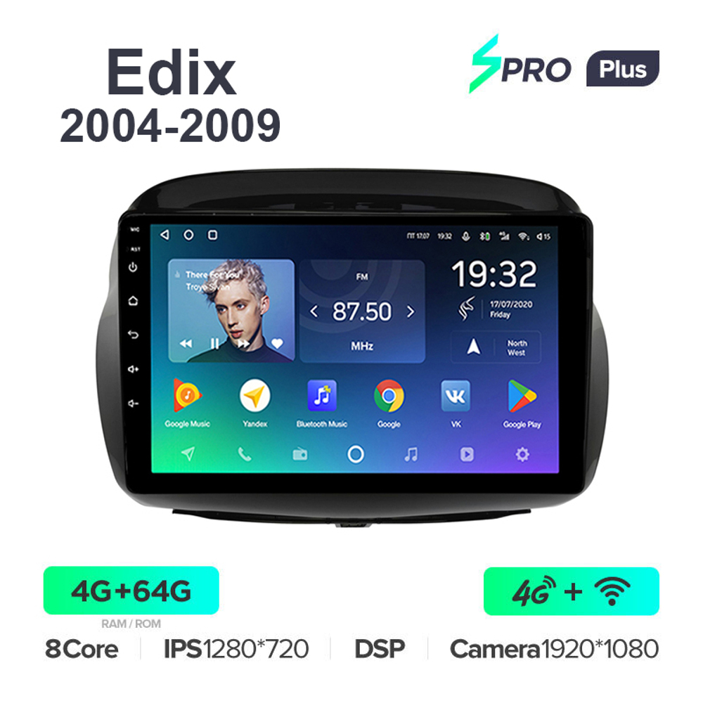 Teyes SPRO Plus 10,2"для Honda Edix 2004-2009