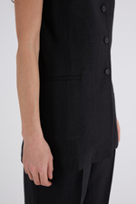 Жилет Анаис удлинённый изо льна 100%