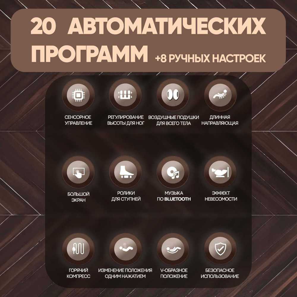 Массажное кресло RelaxMaster Elite SL, 4D