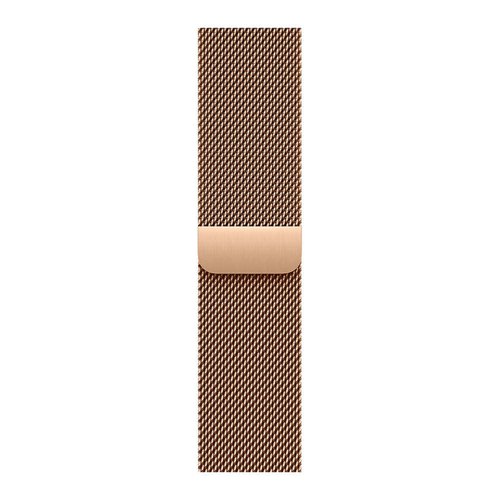 Умные часы Apple Watch Series 10 GPS, 42mm, Rose Gold Aluminium Case with Milanese Loop, Gold