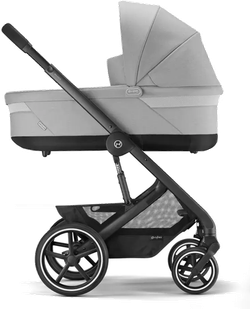 Cybex Детская коляска Balios S Lux BLK 3 в 1 цвет Lava Grey с автокреслом Aton B2