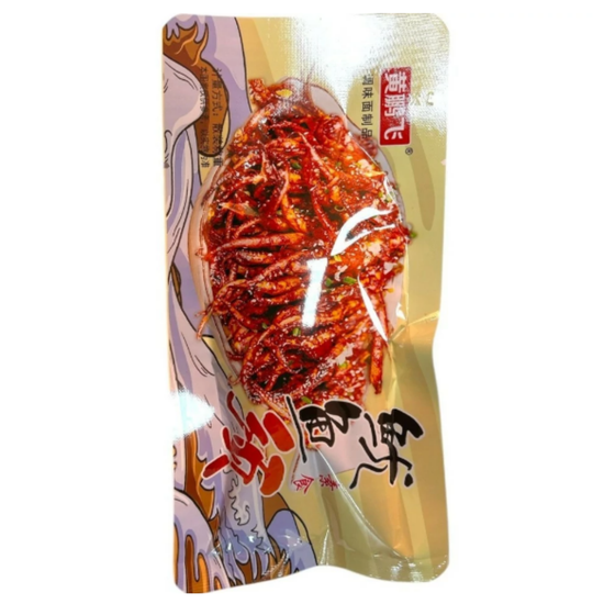 Снэк Huan Вегетарианские огненные щупальца кальмара, 20гр (Китай)