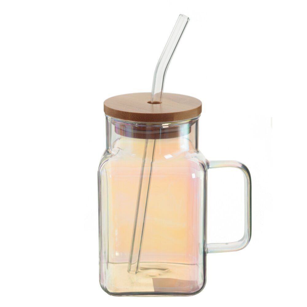 GAEM Кружка с крышкой и трубочкой, 650 мл, L11 W8 H13,5 см, 3в.