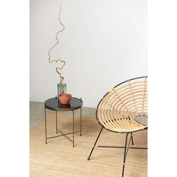 Журнальный столик Josen, Ø43 см, черный