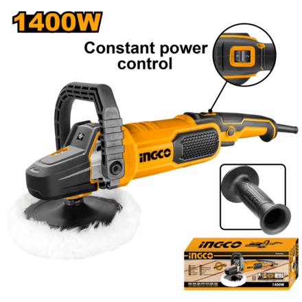 Полировальная машина INGCO AP140028 INDUSTRIAL 180 мм 1,4 кВт