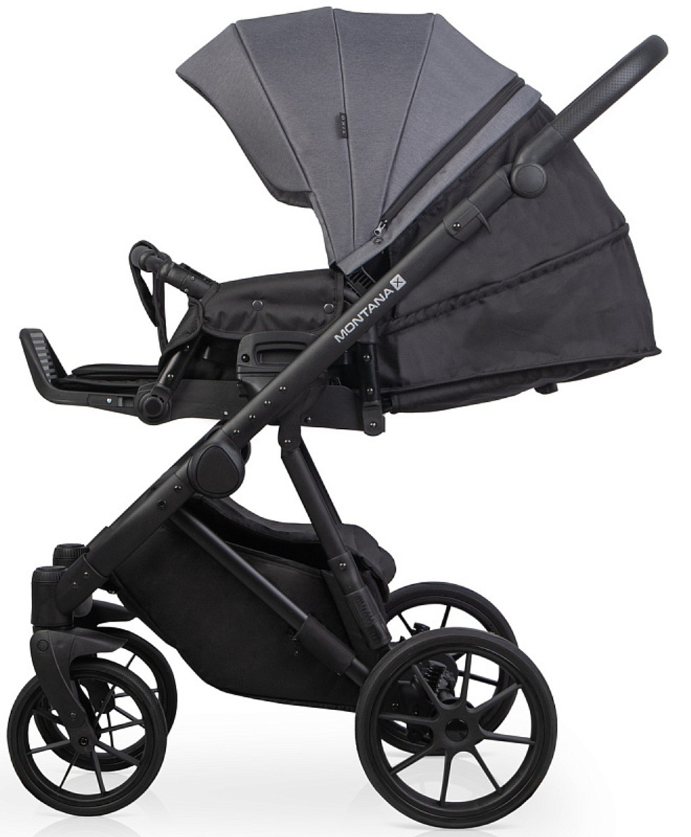 Детская коляска Riko Basic Montana X 3 в 1 04 графит