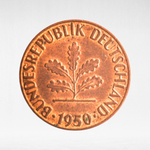 Germany, 1 Pfennig, 1950, (Stuttgart Mint - "F"), VF