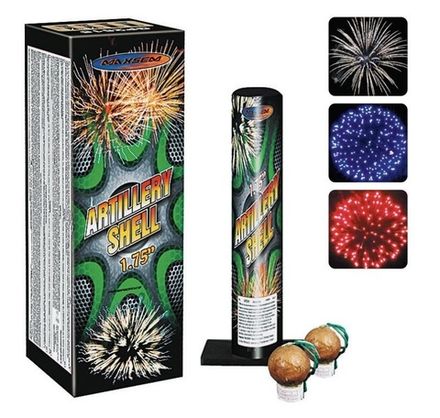 Фестивальные шары "Artillery Shell"  GP2515 к-т6 шт * 1,75"   (1/15)