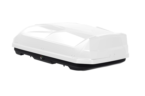 Автобокс на крышу автомобиля "Cybort Enzo Exclusive" 530 л (белый глянцевый) / ТюнАвто