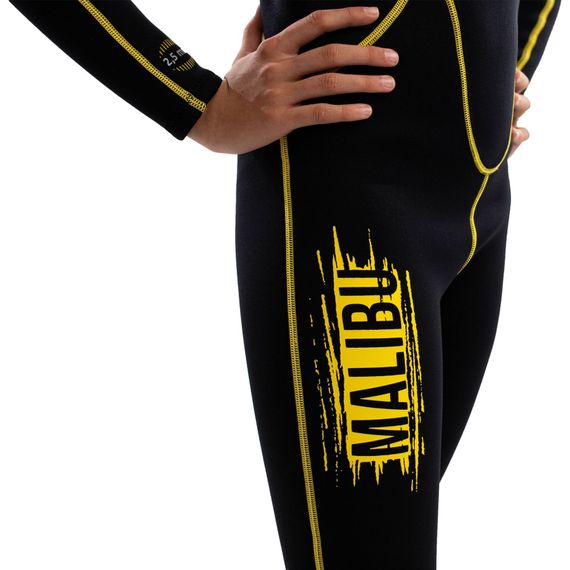 Гидрокостюм детский Marlin Malibu Junior 2,5 мм черно-желтый