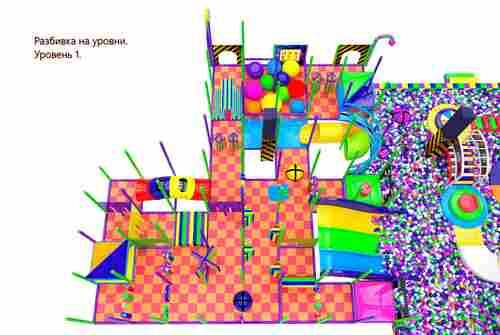 Детский игровой лабиринт «Космическая Паутина»