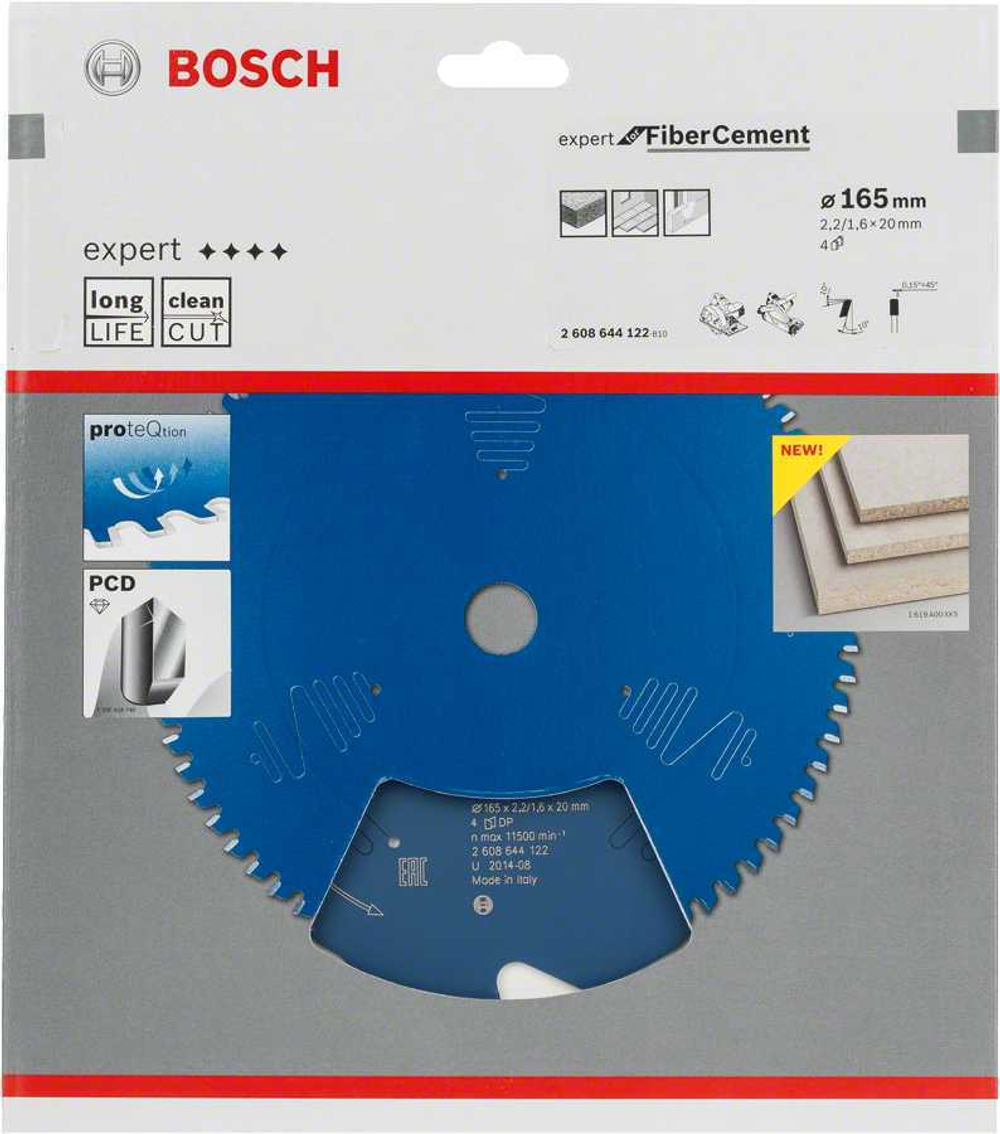 Пильный диск Expert for Fibre Cement 165x20x2,2 мм 2608644122