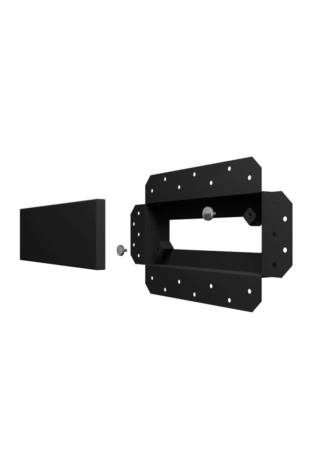 Решетка вентиляционная SGR 250x100 окраш.сталь Matt black ERA