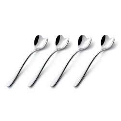 Alessi - Набор из 4 кофейных и чайных ложек Big Love, 14 см. / артикул   AMMI08/7  / GTIN 8003299429066