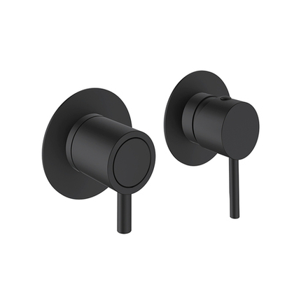 Встраиваемый смеситель для душа на 2 выхода ODISEA 391512HSNM чёрный