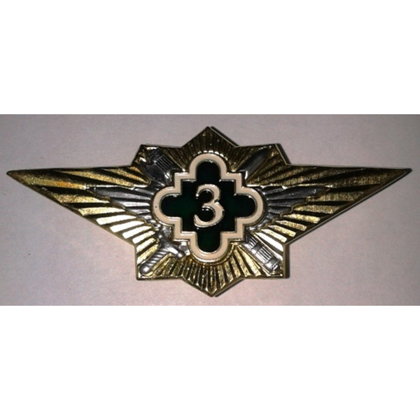 Знак "Классность ФСИН 3" (золотой)